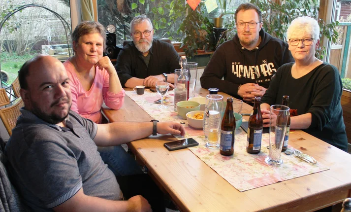 Einge Mitglieder des "Küchenkabinetts" (v.l.n.r.): Christoph Naumann, Anna Haberer, Olaf de Vries, Mario Teuber und Karin Blume-Gebhardt