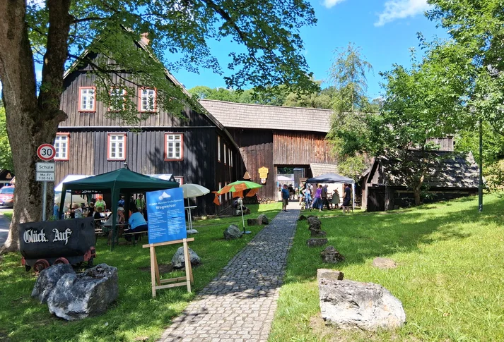 Außengelände der Grube Samson