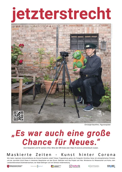 Plakat Maskierte Zeiten Christoph Buchfink
