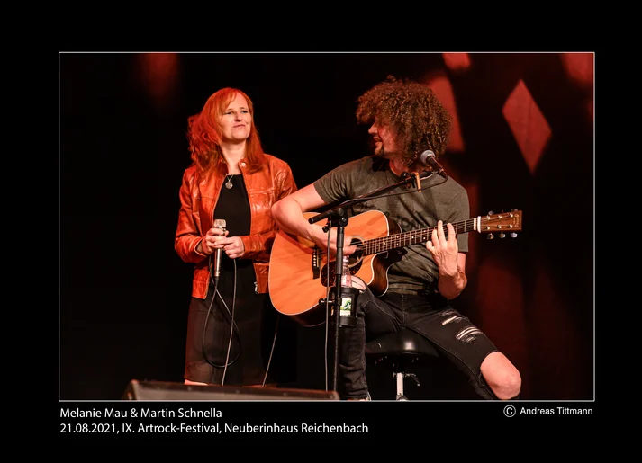 Melanie Mau & Martin Schnella auf dem IX. Artrock-Festival in Neuberinhaus Reichenbach am 21.08.2021