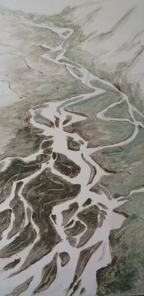 Gletscherfluss Krossa in Island