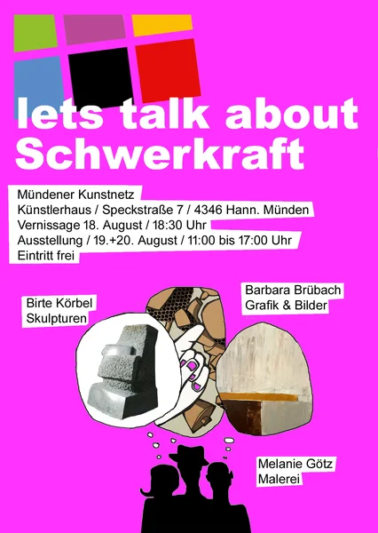 Poster Let`s talk about ... Schwerkraft