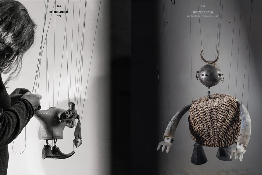 Zwei Marionetten des Entwicklers Reinhold Wittig