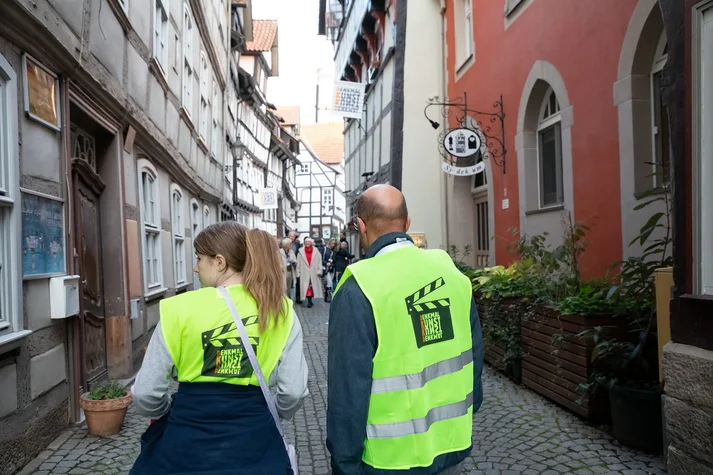 Kamerateam in Aktion