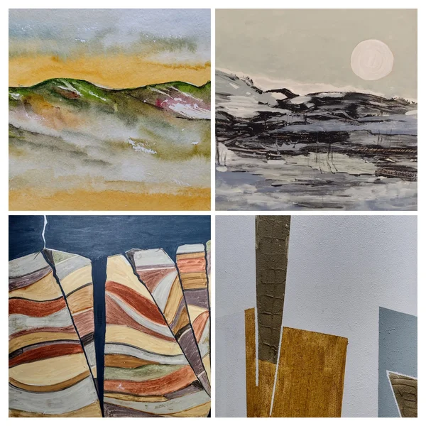 Collageinblau