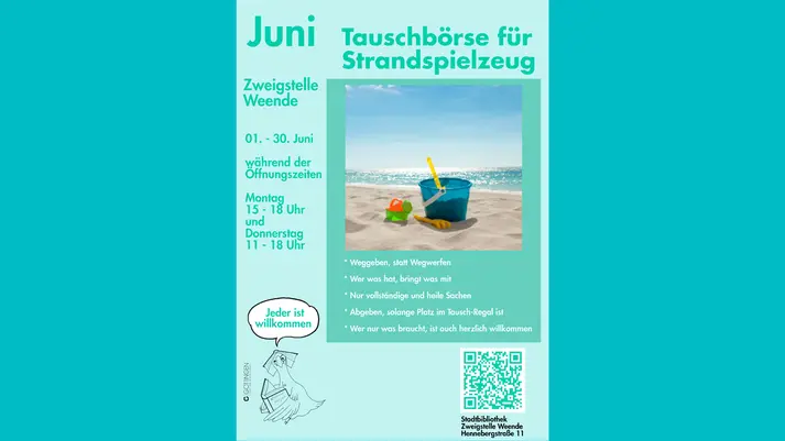 Plakat Tauschbörse weende