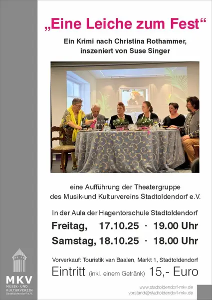Krimi-Theater "Eine Leiche zum Fest" in Stadtoldendorf