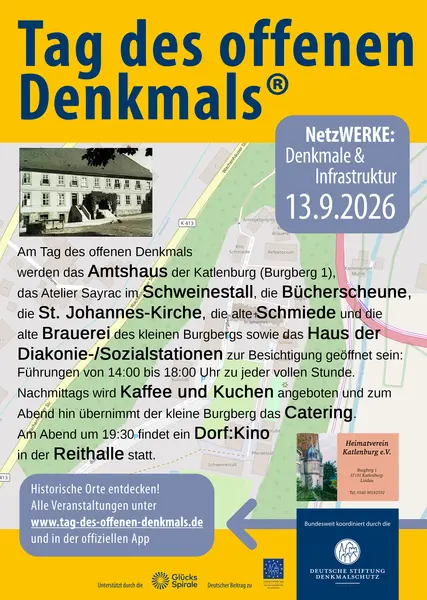 Flyer zum Tag des offenen Denkmals