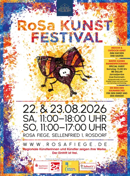 Plakat RoSa KUNST FESTIVAL
