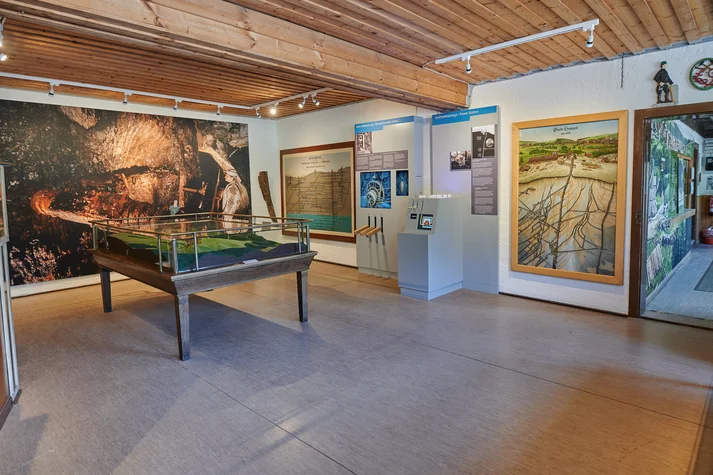 Innenaufnahme neuer Ausstellungsbereich Grube Samson