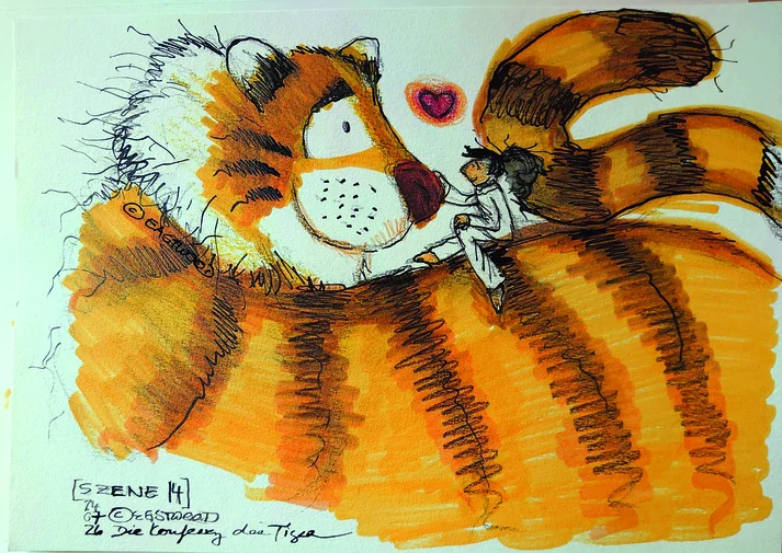 Zeichnung eines Tigers