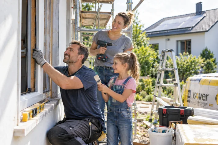 Familie saniert gemeinsam
