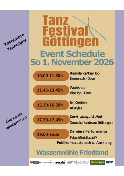 Tanzfestival Gö- Programm 2026