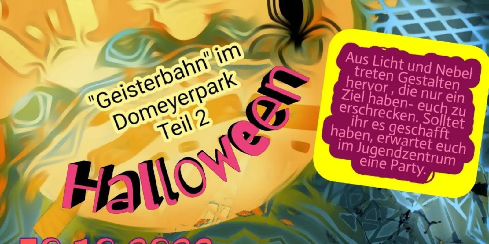 Plakat Halloween Party Herzberg im Harz