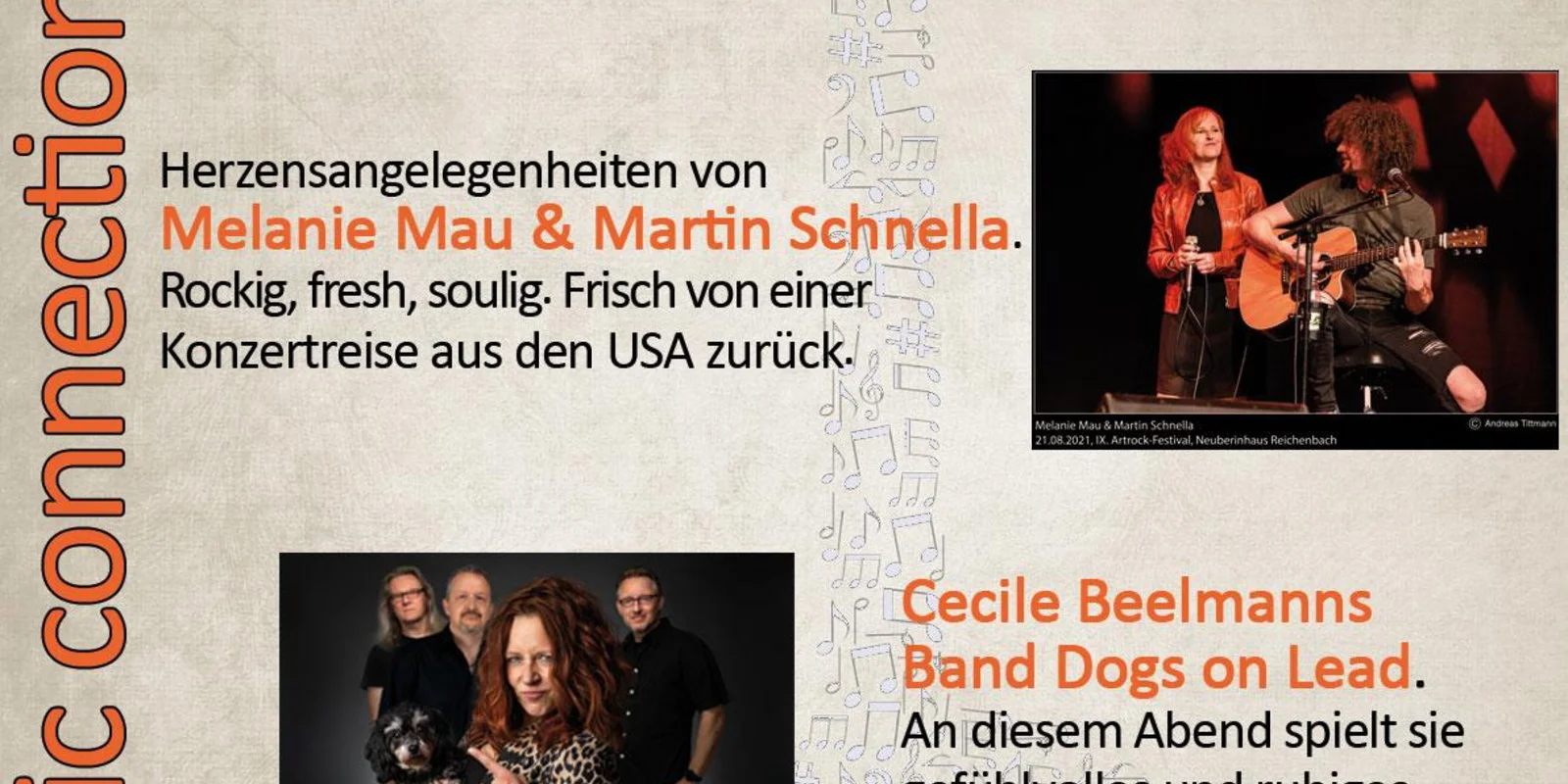 Plakat "Neu-Deli on stage" Konzert am 03.Dezember