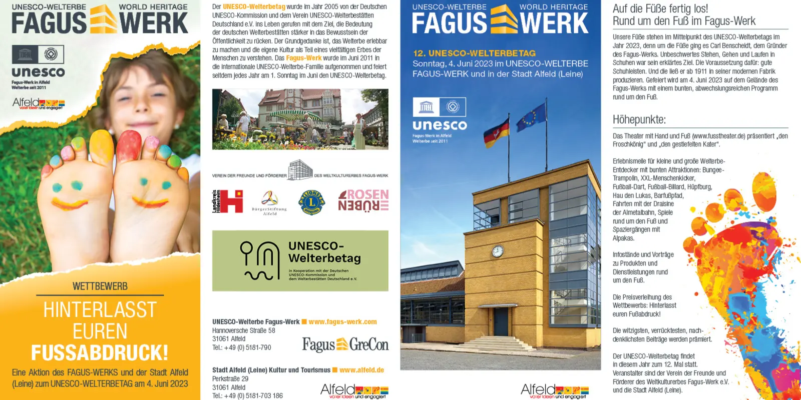 12. UNESCO - Welterbetag Fagus-Werk Flyer
