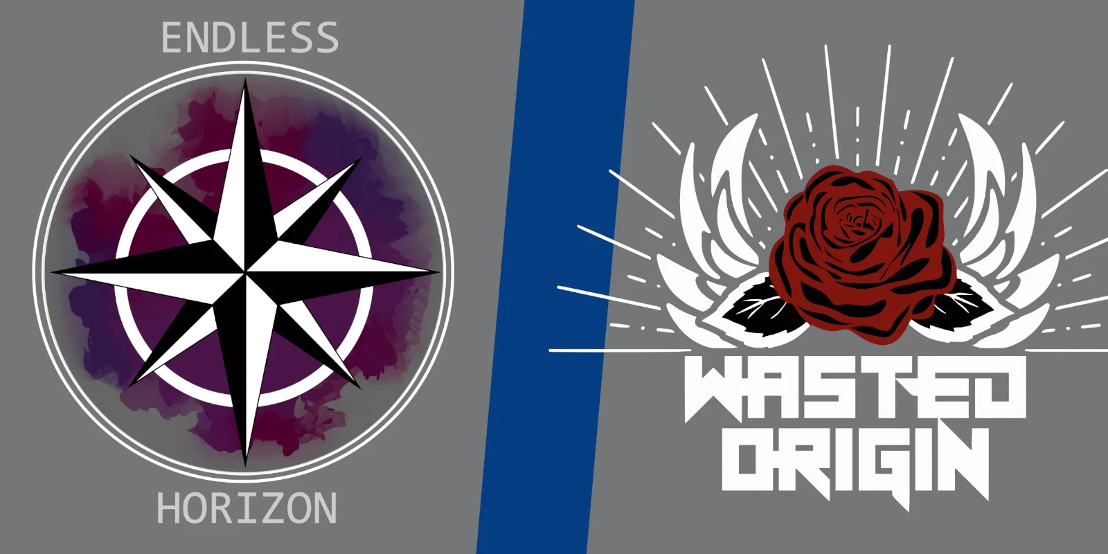Logos der Bands Endless Horizon und Wasted Origin