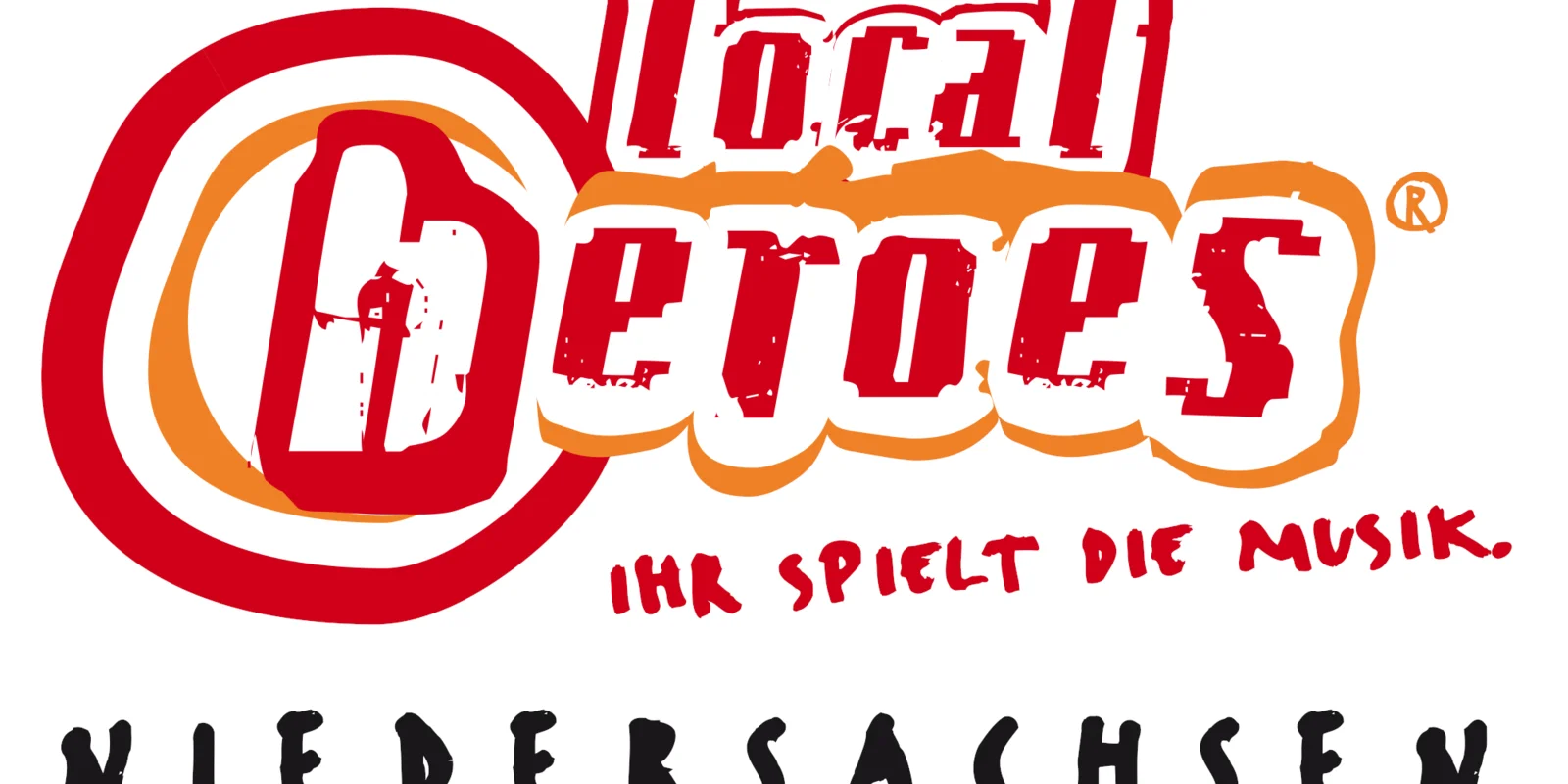Logo: "Local Heroes Niedersachsen - Ihr spielt die Musik"