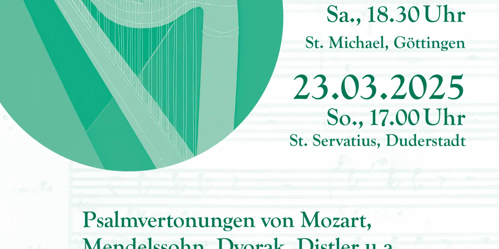Konzertplakat ProCant Laudate Dominum