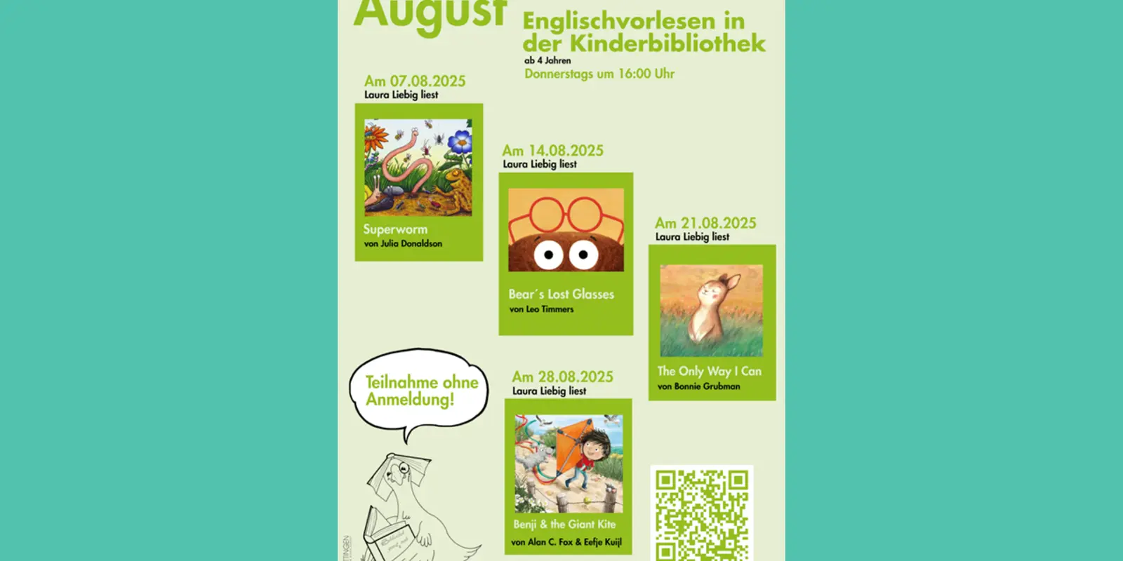 August Donnerstagsvorlesen