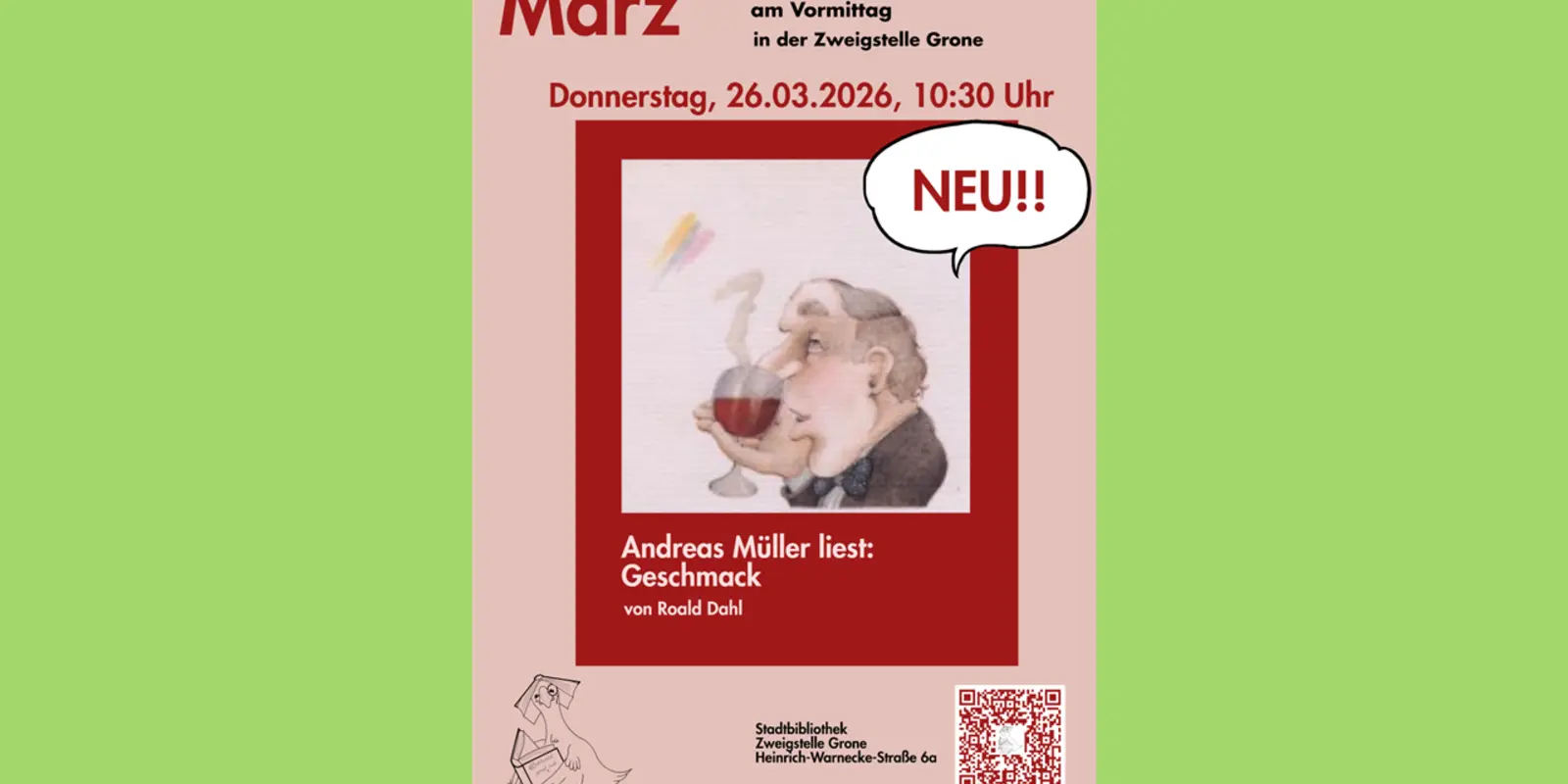 Grone Vorlesestunde für Erwachsene