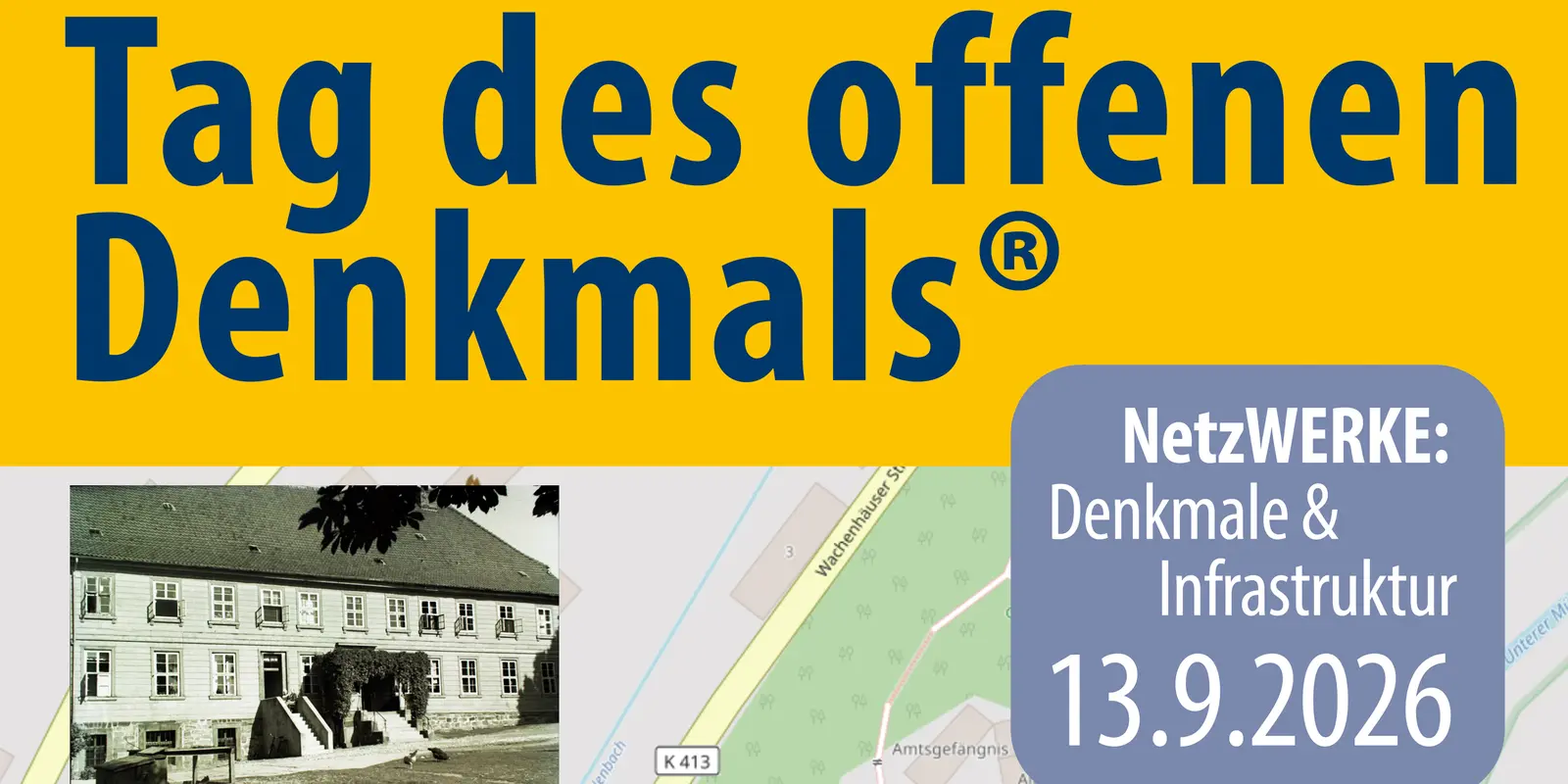 Flyer zum Tag des offenen Denkmals