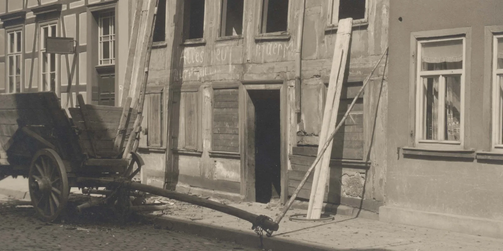 Düstere Straße 4, Abriss 1934 (Bauaktenarchiv Stadt Göttingen)