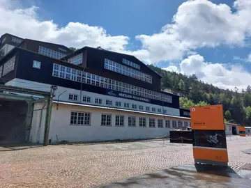 Blick zur Erzaufbereitung und zum Rammelsberg