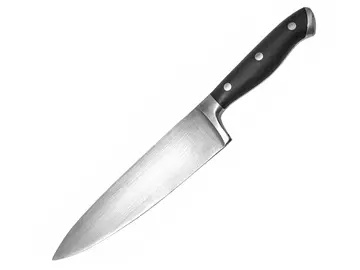 Ein Messer mit dem Schriftzug "Die acht Frauen"