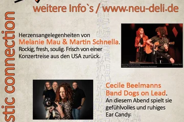 Plakat "Neu-Deli on stage" Konzert am 03.Dezember
