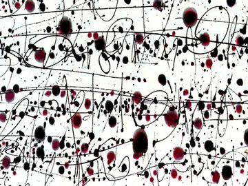 Josef Apportin, Fragment aus: Muta, 1988, Mischtechnik, 50 x 100 cm