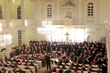 Oratorienchor beim Konzert in der Herzberger Nicolaikirche