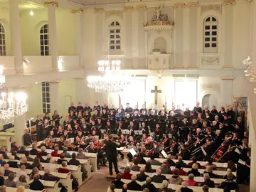 Oratorienchor beim Konzert in der Herzberger Nicolaikirche