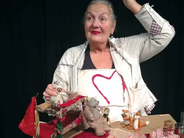Margit Gysin in "die Winterstürmer"
