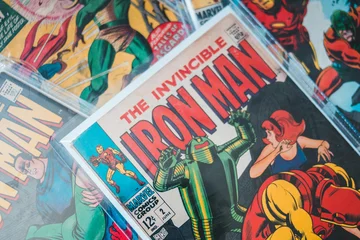 Mehrere Comicbücher zu Iron Man und Thor