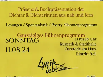 Plakat Lyrischer Garten 2024