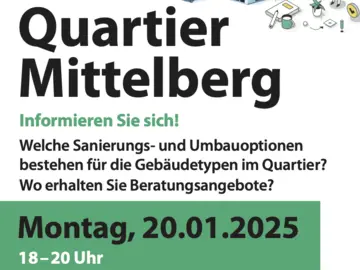 Plakat Energetisches Quartierskonzept Mittelberg