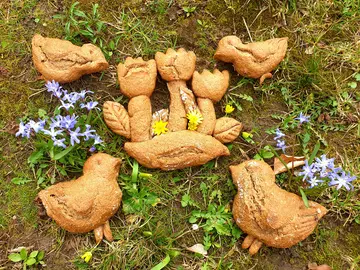 Gebildbrote zum Frühlingsanfang