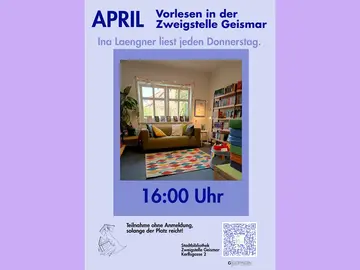 Plakat Vorlesen im April in Geismar