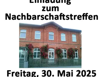 Flyer zum Nachbarschaftstreffen des Kulturbahnhofs Uslar