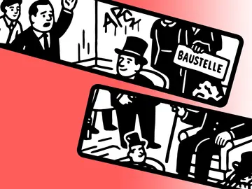 Illustration zum Stück Der Revisor