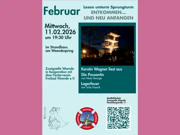 Januar Weende Lesen unterm Sprungturm