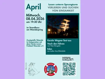 April Weende Lesen unterm Sprungturm