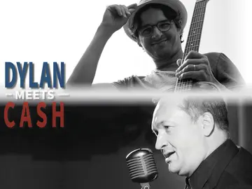 Plakat Dylan meets Cash zeigt Kuenstler