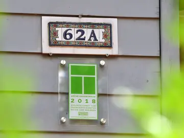 Grüne Hausnummer