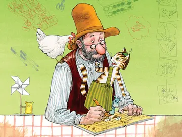 Plakat "Pettersson, Findus und der Hahn"
