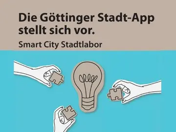 Puzzelstücke und Glühbirne