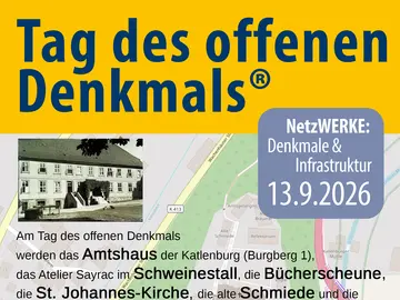 Flyer zum Tag des offenen Denkmals