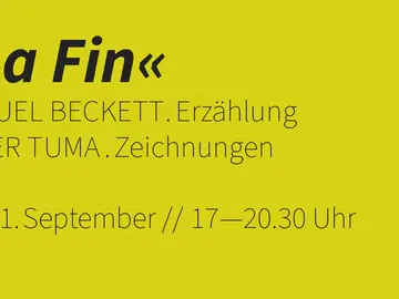Ausstellung »La Fin«, 3. bis 11. September 2026