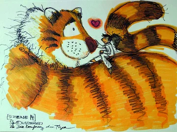 Zeichnung eines Tigers